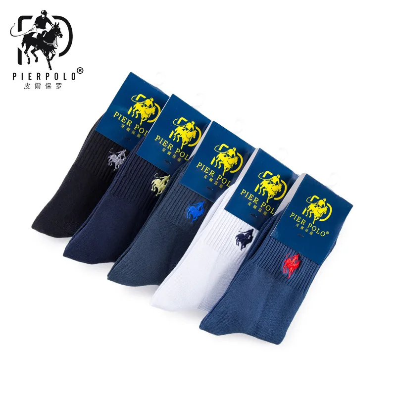 Новое поступление мужские носки из чесаного хлопка брендовые PIER POLO цветные (5