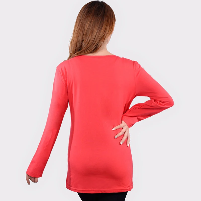 New funny pregnant t-shirts cute twins maternity tops long sleeve pregnancy clothes 4 colors cotton tees shirts baby shower gift | Мать и