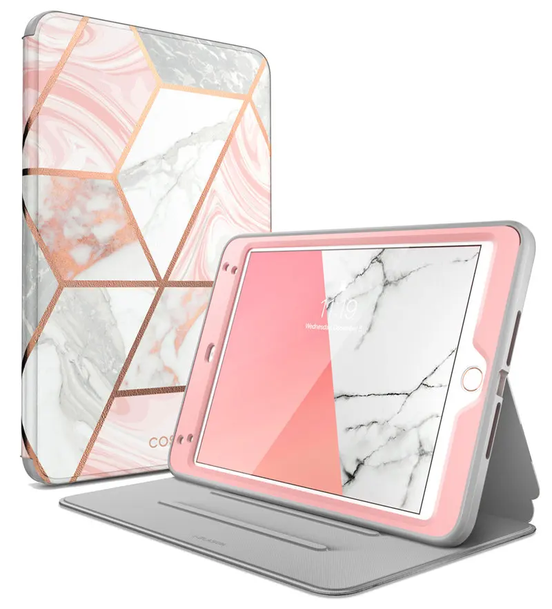 Marble-Pink Для ipad Mini 4 5 Чехол i-Blason Cosmo полный корпус Trifold Стенд защитный чехол с Авто Режим сна/пробуждения и встроенный протектор экрана - Цвет: Marble-Pink