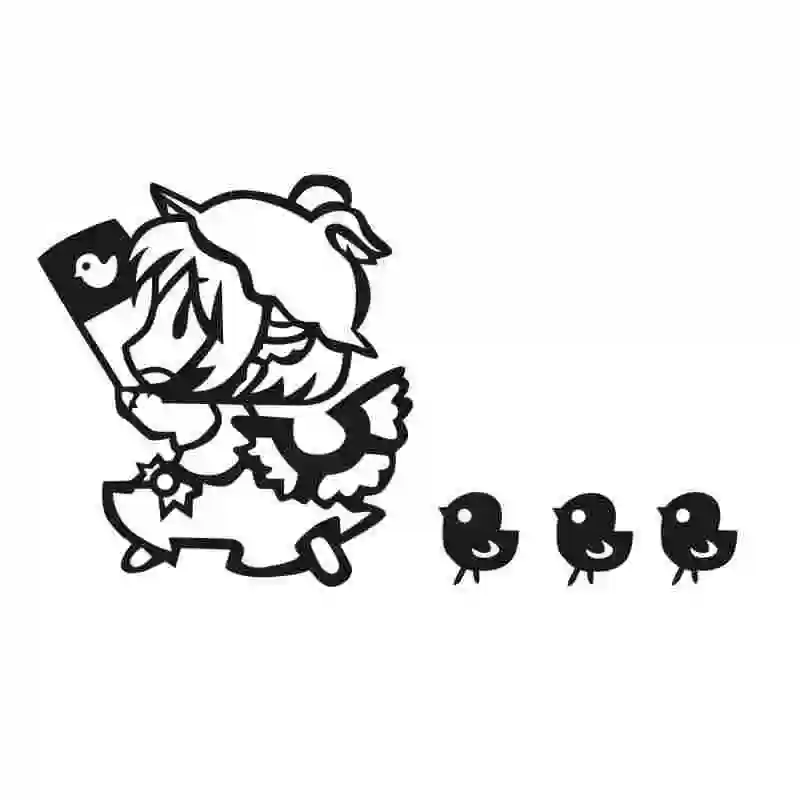 Аниме наклейки на стену Remilia Scarlet Touhou Project автомобильные виниловые Декор для дома