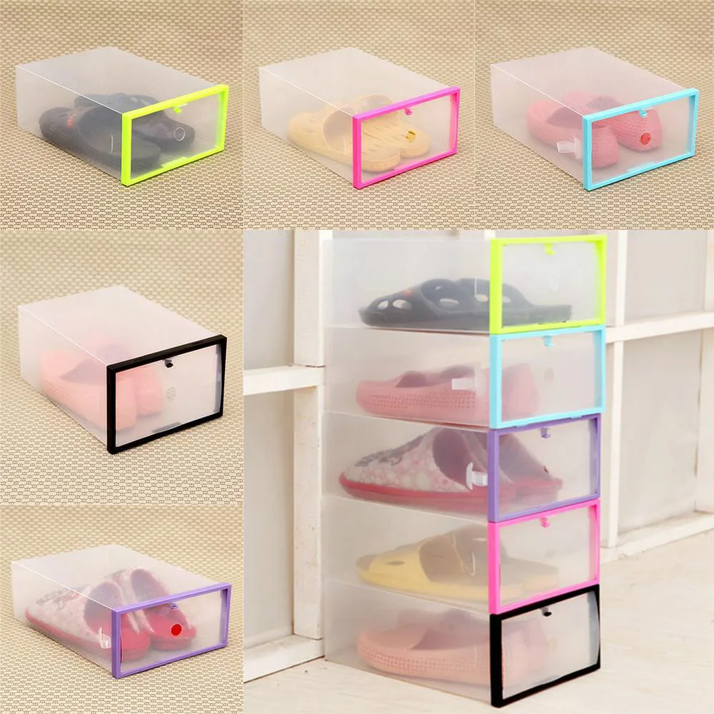 Новый 1 шт. 29*20 5*11 5 см Складной Stackable Ясно Пластик ящик случае Организатор Box