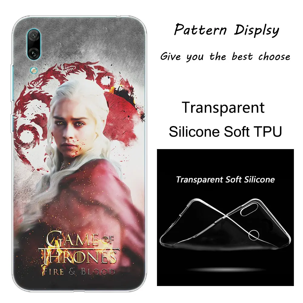 008 Горячая Распродажа силиконовый чехол для телефона daeneris Targaryen Game of Throne для huawei mate 10 20 Lite Pro Enjoy 9S Y9 Y7 Y6 Y5 Pro - Цвет: 008