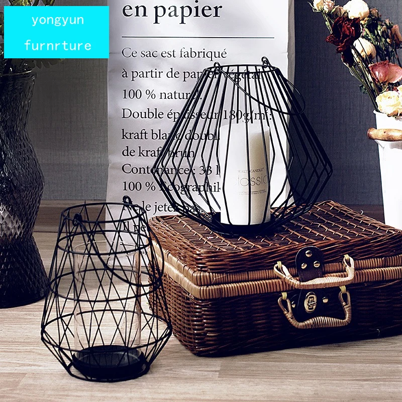 Минималистичные современные металлические подсвечники для гостиной столовой