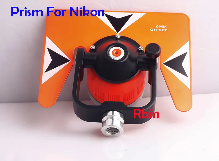 

(NEW) All Metal Prism Set w/ Bag for total station surveying, RED PRISM