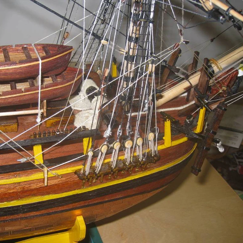 Деревянные комплекты моделей корабля Diy развивающая Игрушечная модель лодок