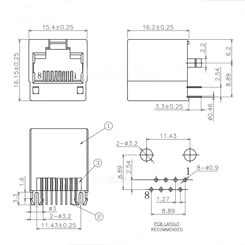 10 шт. разъёмы RJ45 8 шт.| |