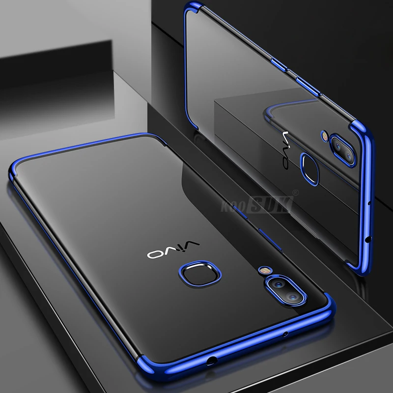 ДЛЯ vivo V9 чехол Y85 крышка Роскошные всего тела мягкая глянцевая Задняя накладка