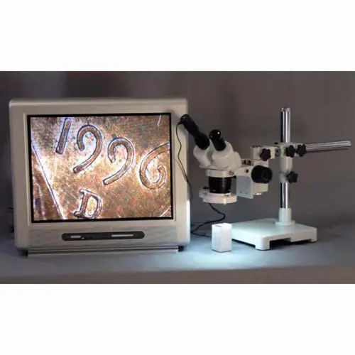 AmScope 20X 40X 80X стерео микроскоп на однорычажной стреле с кольцевым