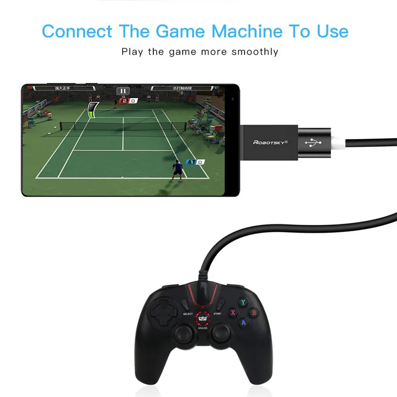 Type-C телефонный адаптер типа OTG-C Мужской к USB 3,0 Женский конвертер кабель для samsung s8 s9 Xiaomi mix 2s huawei P10 P20 Macbook