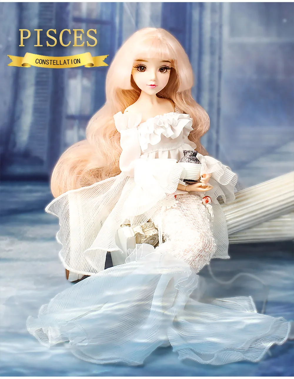 Кукла BJD Blyth мм девочка созвездие серия 35 см шарнирное тело куклы имя рыбы бледно
