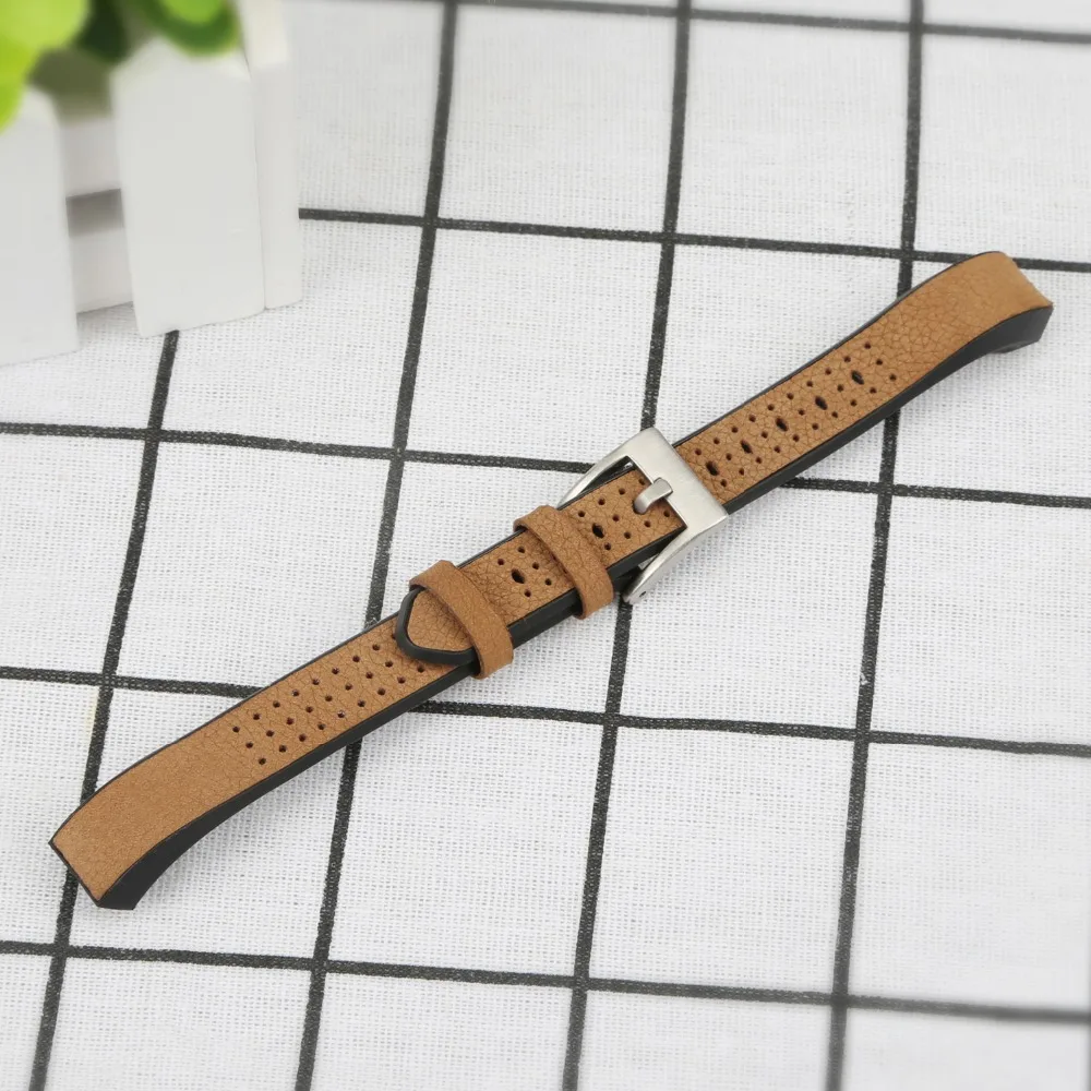 Joyozy натуральная кожа + ТПУ ремешок для часов Браслет Для Fitbit Alta/Alta hr Замена