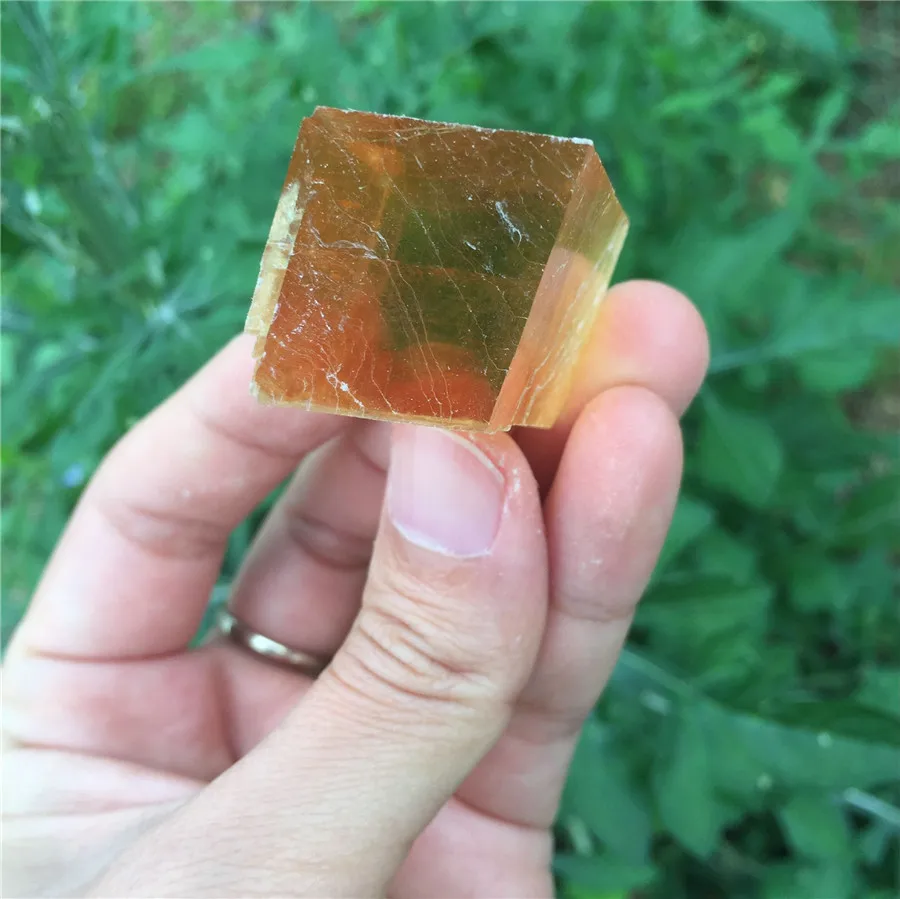 Hot Sale 100% Natural dark yellow calcite rough stones and minerals iceland spar reiki meditation healing crystals raw gemstone | Дом и сад