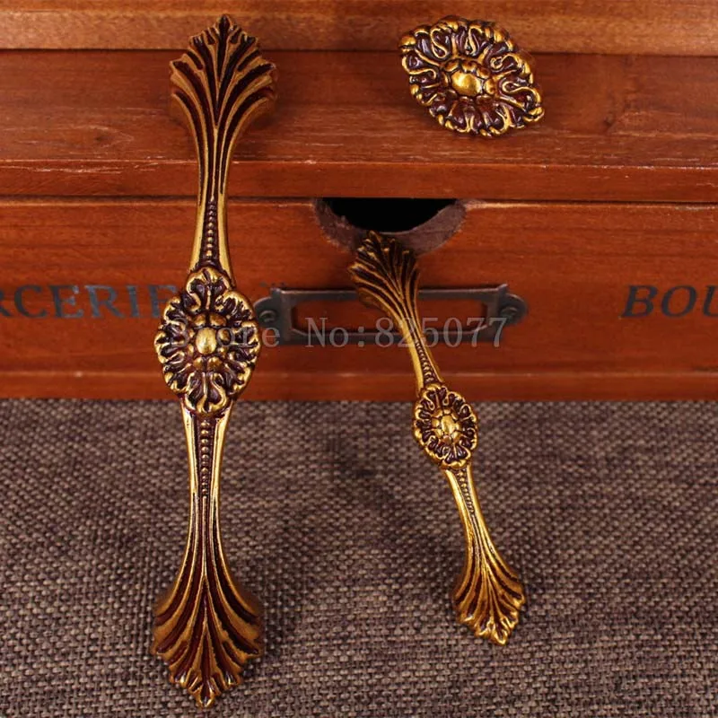 8 шт./лот мебельные ручки антикварные кухонные дверные шкаф ящик выдвижная ручка
