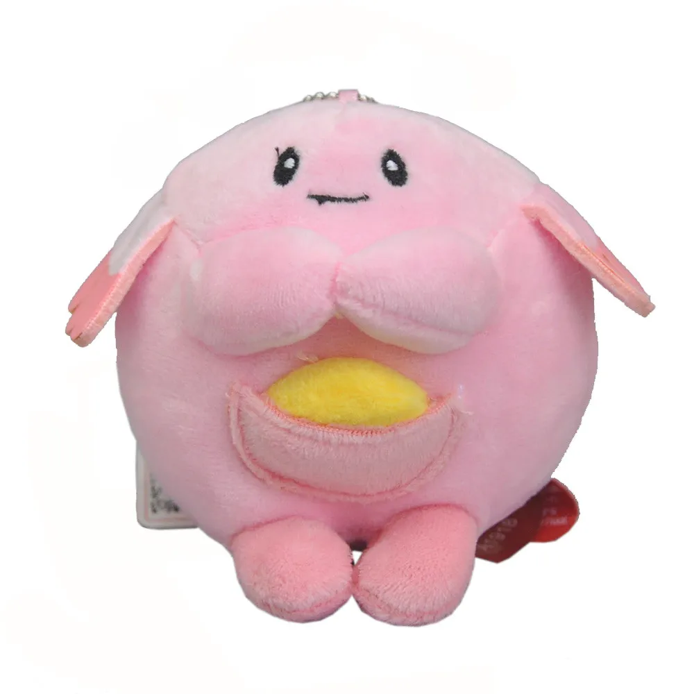 Chansey 20/лот 17 видов стилей Vulpix Psyduck Meowth Ash Ketchum Brock James Jesse Misty 12 см меховой шарик-подвеска рисунок с куклой в розницу - Цвет: Chansey