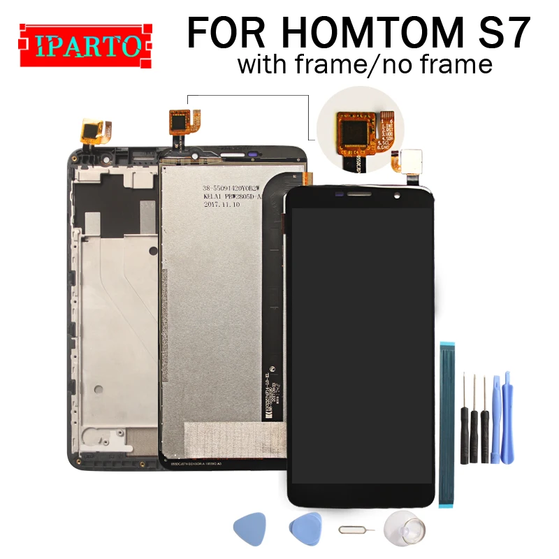 HOMTOM S7 ЖК дисплей + кодирующий преобразователь сенсорного экрана в сборе 100%