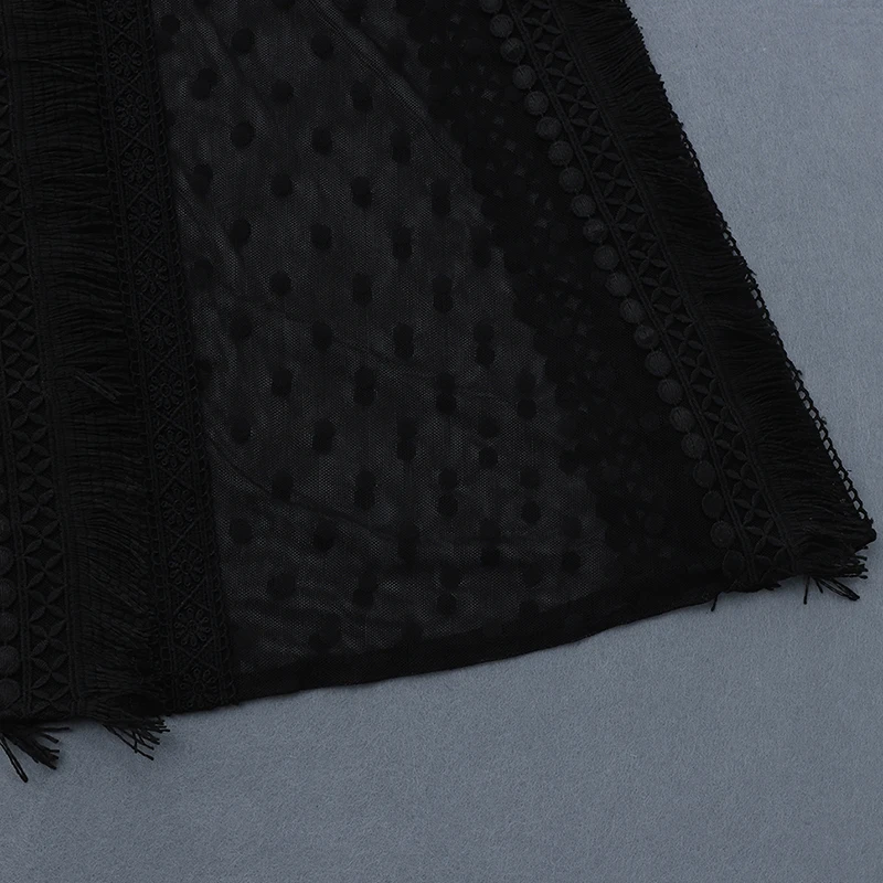 INDRESSME, новинка, сексуальное платье с глубоким вырезом, без рукавов, с высокой талией, Сетчатое, кружевное, с бахромой, элегантные женские вечерние платья макси, Клубное платье