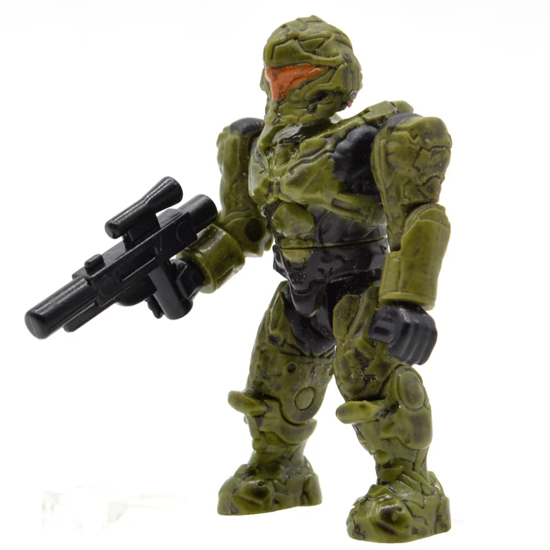 1 Piece MB51 Одна Halo строительные блоки с пистолетами Монстры люди воины Спартанские войны игры ковенанты Кирпичи Детские игрушки - Цвет: 1 Piece MB51