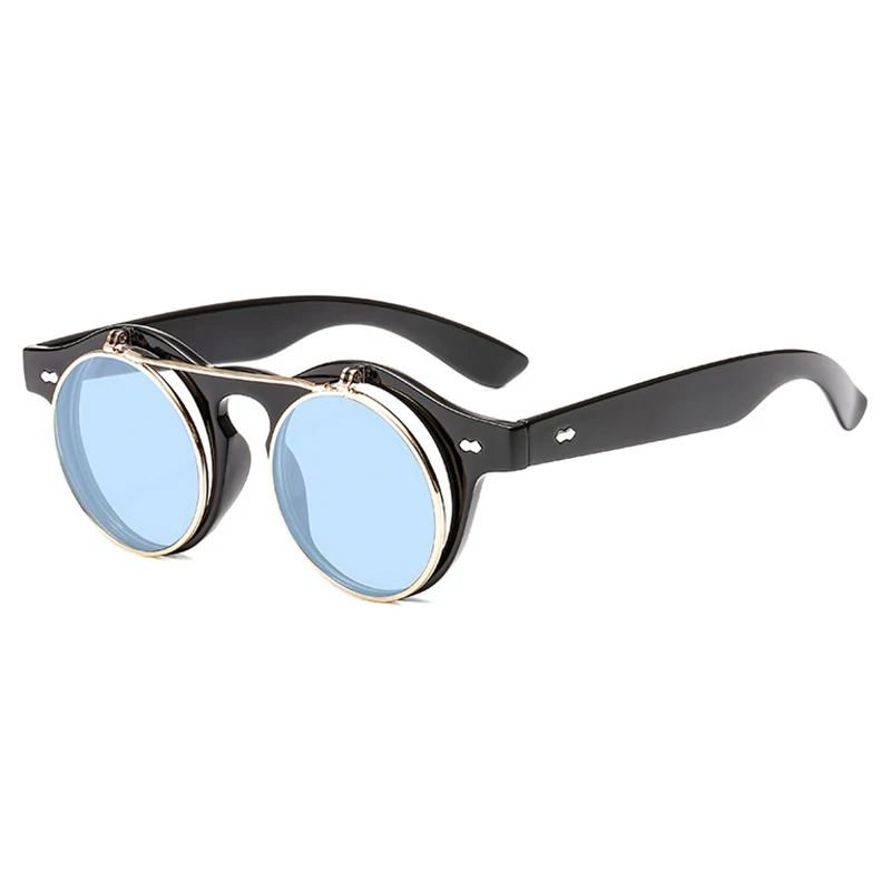Круглые Солнцезащитные очки Psacss в стиле стимпанк для женщин и мужчин винтажные