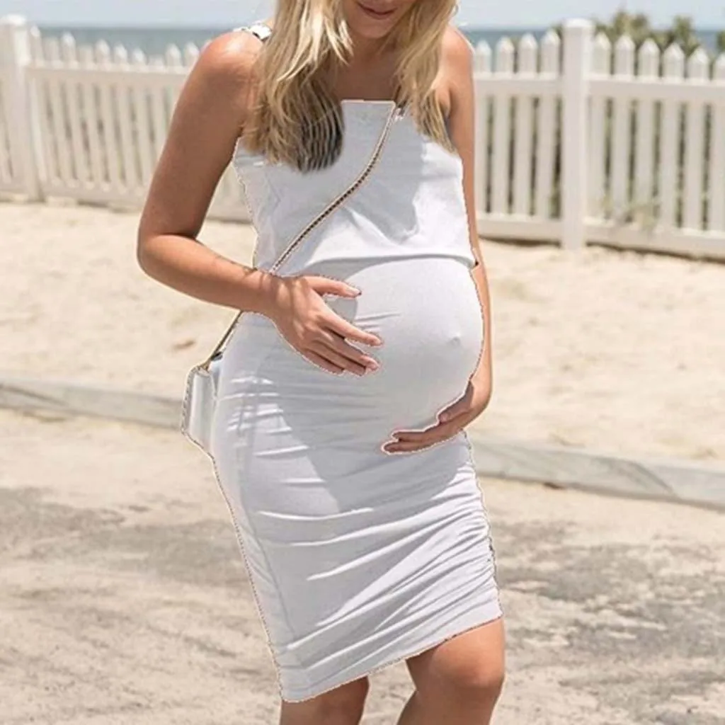 SAGACE maternity dresses pregnants dress women fashion backless short sleeveless sexy pregnancy #42 | Мать и ребенок