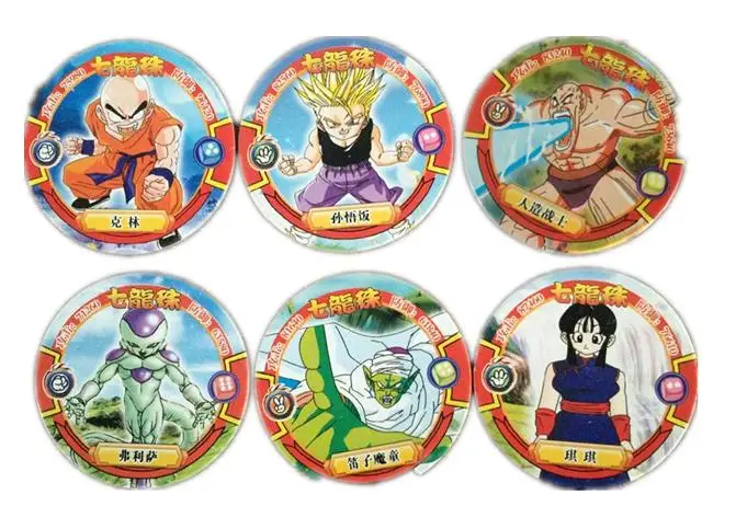 48 шт./лот Dragon Ball Z Коллекционная карта круглая бумага Гоку Вегета фигурки последняя версия Duel детская Подарочная игрушка