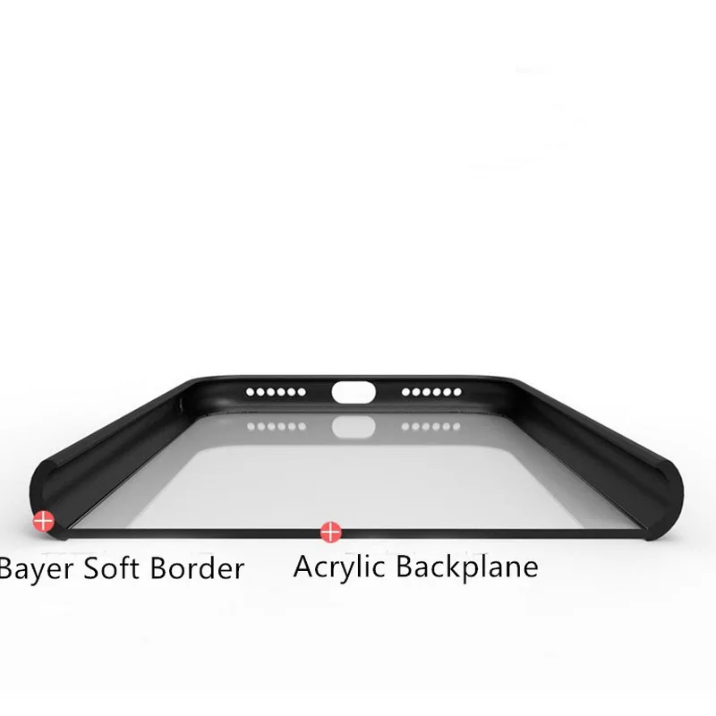 Для Iphone X Case 6 6s 7 8 плюс Роскошный прозрачный жесткий чехол на заднюю часть Капа