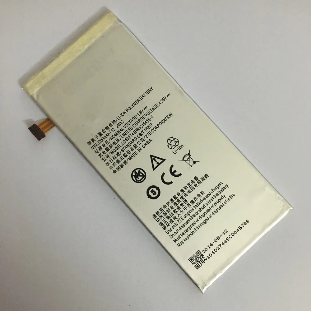 

3200mAh Li3832T43P6hC15435-I For ZTE Grand M901C / Grand Memo II / Z787/ Grand X MAX / Lever / Z936L / Lever LTE Z936L Battery