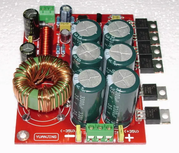 

12V switching power supply boost positive and negative 32V power amplifier board protection