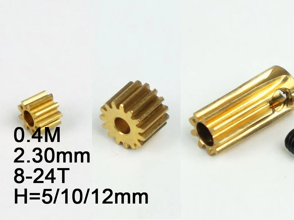 RC Model Metal Pinion Gear 0.4M 2.3mm (hole diameter) 8T/ 9T/10T/11T/12T/13T/14T/15T/18T/20T/24T Height:5mm/10mm/12MM
RC Model Metal Pinion Gear 0.4M 2.3mm (hole diameter) 8T/ 9T/10T/11T/12T/13T/14T/15T/18T/20T/24T Height:5mm/10mm/12MM