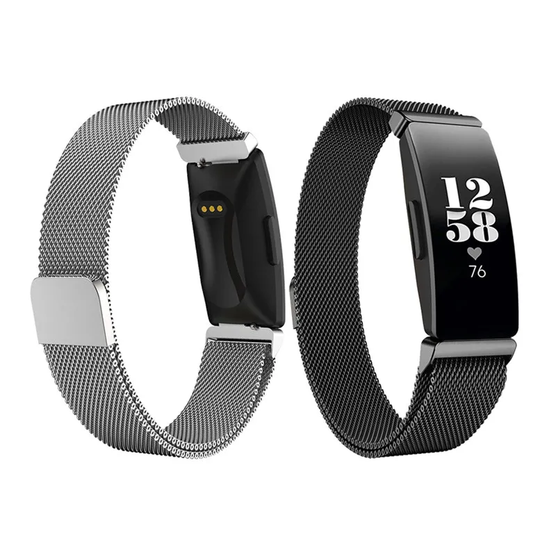 Hangrui Миланская петля для Fitbit Inspire HR аксессуары магнитный браслет из нержавеющей