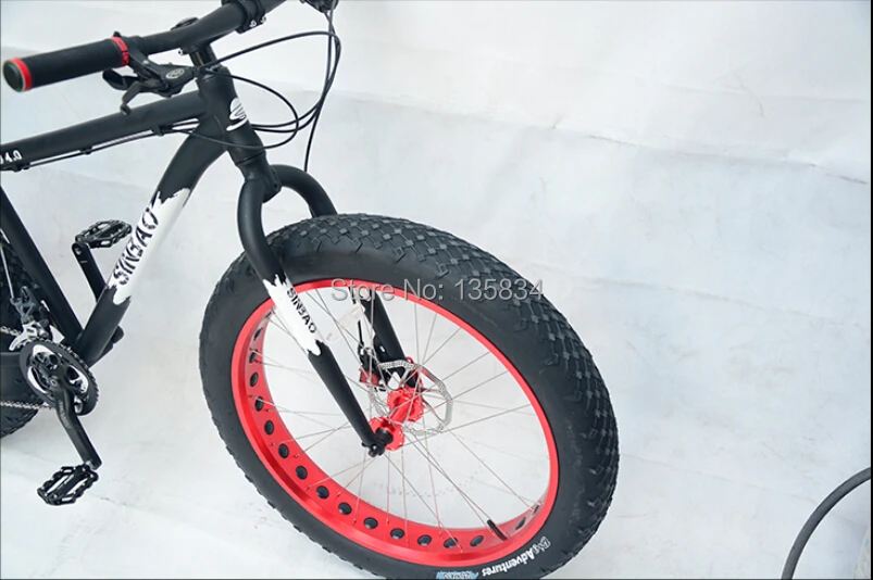 9 скорости Skibob снег горный велосипед езда на велосипеде Bicicleta 26 x 4 0 супер широкий