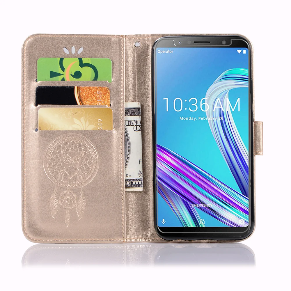 Кожаный чехол для ASUS ZenFone Max Pro M1 ZB602KL флип-чехол с полным покрытием ZB601KL ZB602 602 601 KL