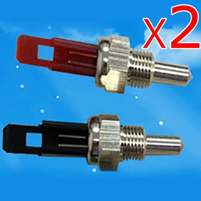 black and red 2 шт газовое отопление котел газовый водонагреватель запасные части 10 к NTC датчик температуры котел для нагрева воды - Цвет: black and red