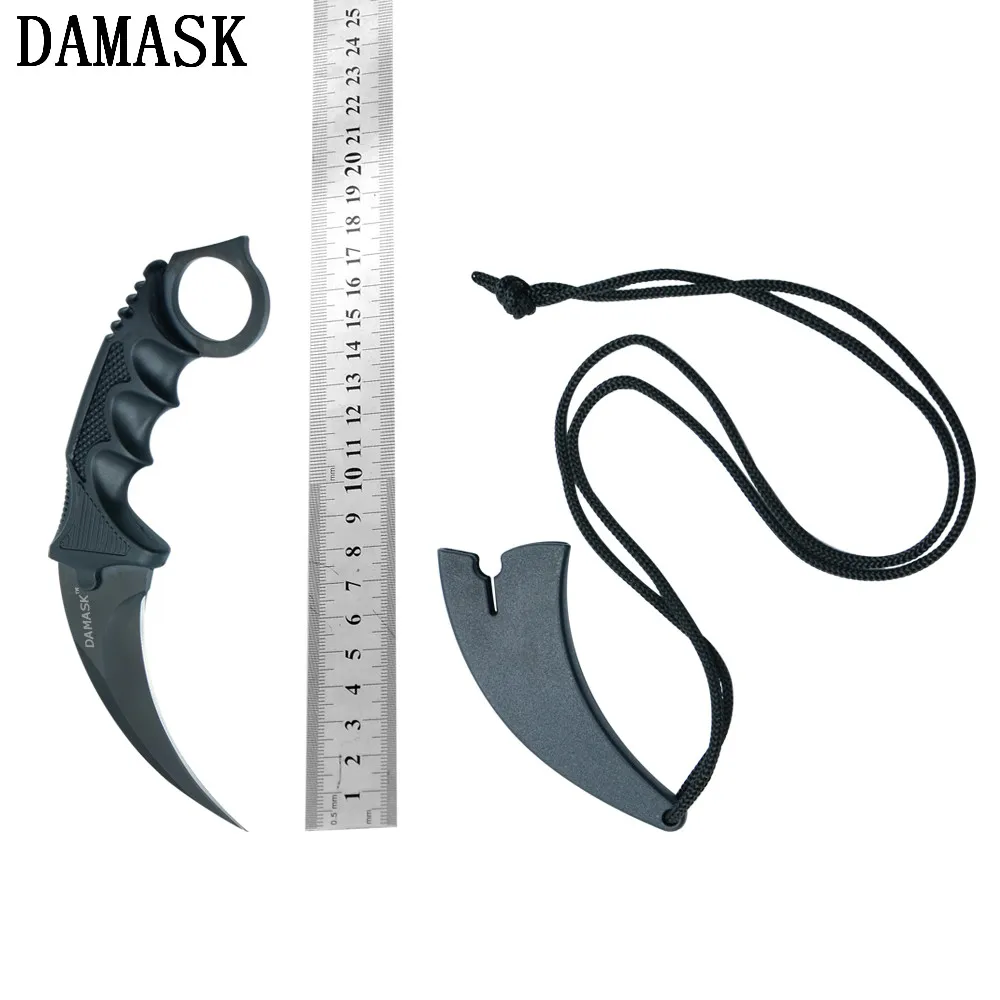 DAMASK Новое поступление CSGO Karambit практичные уличные ножи счетчик ударные для