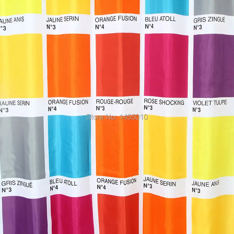 Счастливое дерево ткань полиэстер PANTONE водонепроницаемый занавеска для душа