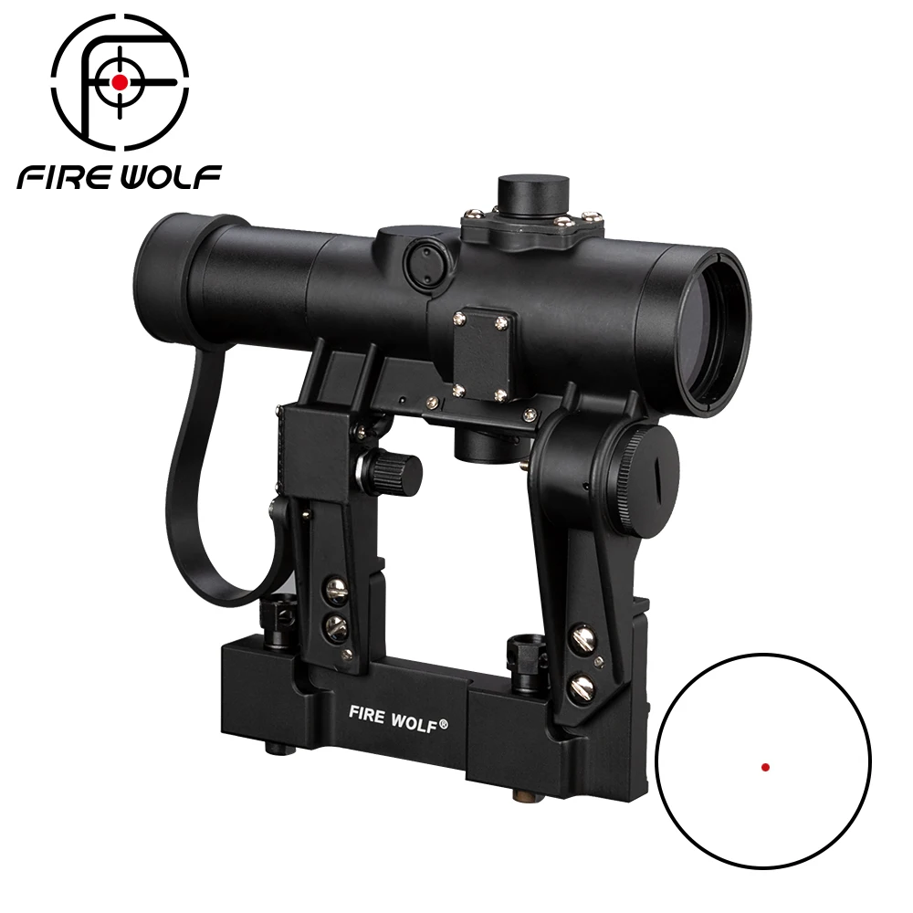FIRE WOLF SVD 1x24 Red Dot прицел для охоты Recoil устойчивый Jacht прицелы страйкбол