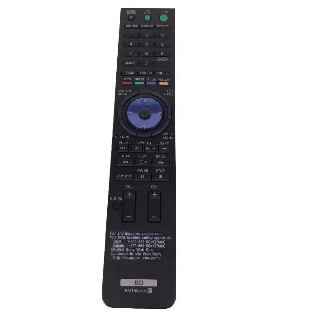 Новый пульт дистанционного управления для SONY BD RMT B101A BDP S300 S301 S2000ES Blu Ray подходит DVD