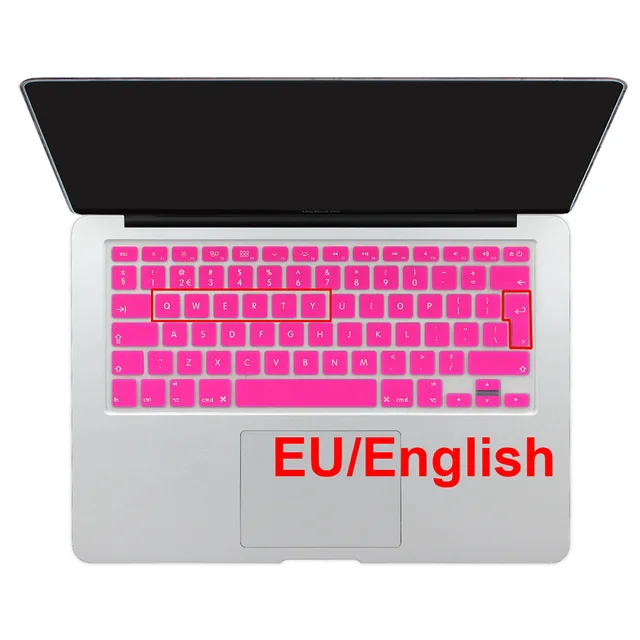 Евро макет Английский алфавит наклейки на клавиатуру для Macbook Pro 13 &quot15&quot 17 &quotAir