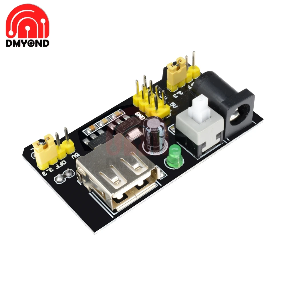 

Power MB-102 MB 102 Breadboard Power Supply Module MB102 3.3V 5V For Arduino Solderless Bread Diy Electronic PCB Board