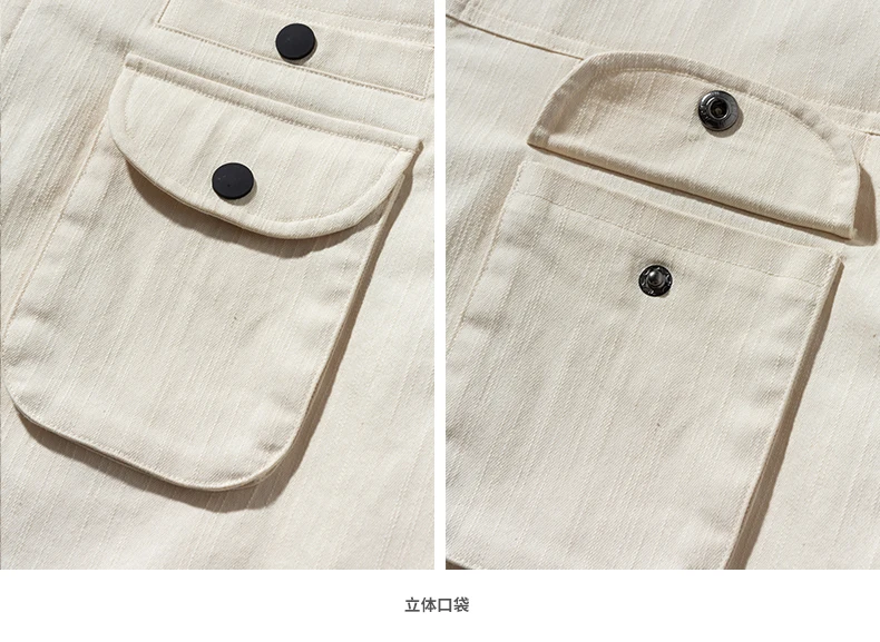 2019 Autumn Multi Pockets Classic Shirt Men Hip Hop Streetwear Loose Solid Cotton Oversized Long Sleeve | Мужская одежда
