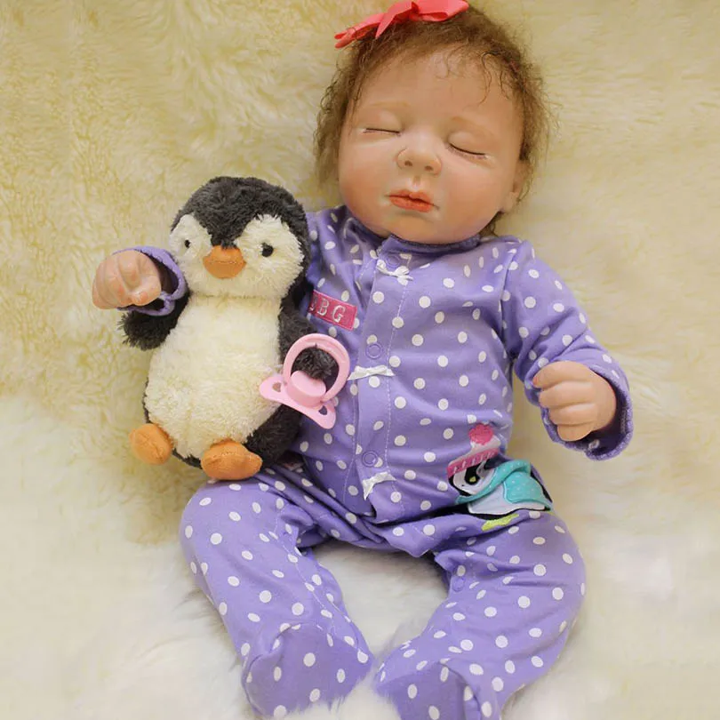 Кукла Детская Хлопковая 55 см|reborn realistic|reborn doll siliconebaby toy |