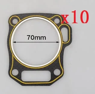 170F-10PCS 10 шт. прокладка головки блока цилиндров для Honda 177F 190F 192F 170F 173F 152F 154F китайский бензиновый двигатель генератор водяной насос запчасти - Цвет: 170F-10PCS