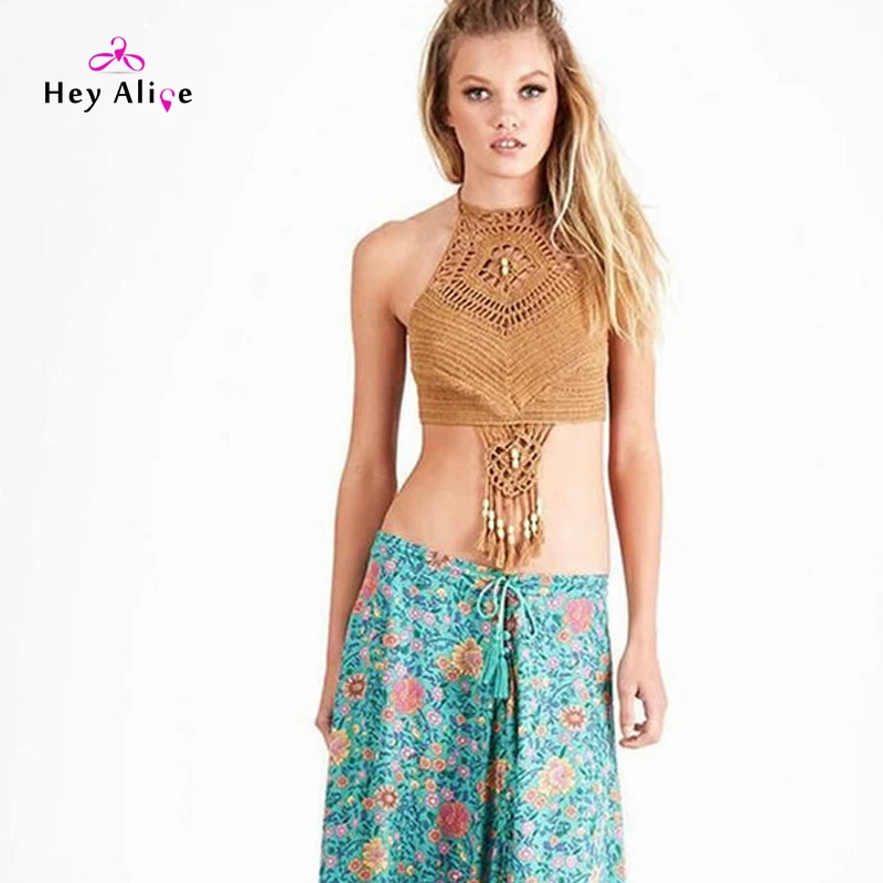 Heyelice Crochet Bathing Suits Bikinis Women New High Neck Swimwears Beach Modern Swimsuits Sexy Brazilian Biquinis | Спорт и
