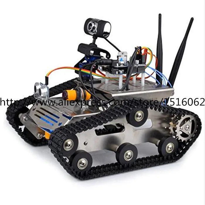 Беспроводной Wi-Fi Робот Автомобильный Комплект для Arduino/Hd Камера Ds Образования