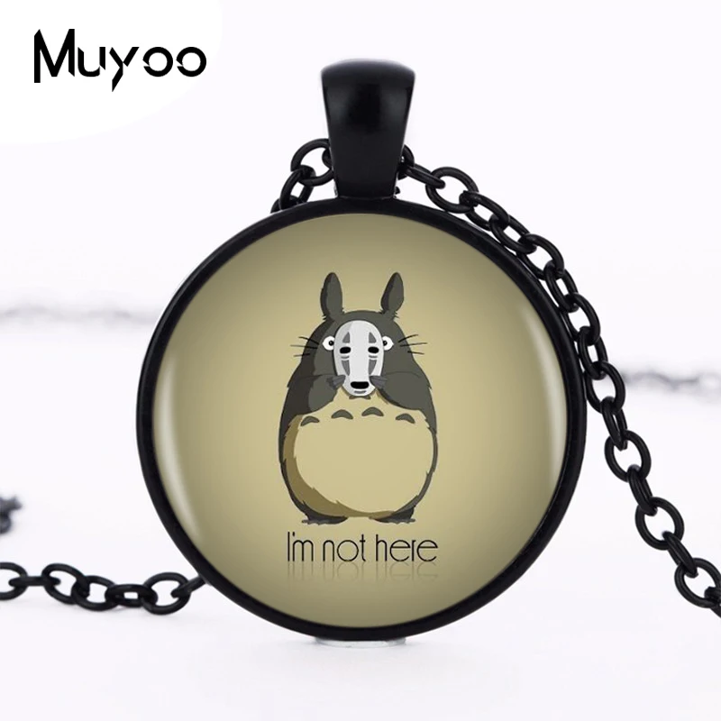 Ожерелье с логотипом I'm Not Here My Neighbor Totoro винтажное ожерелье круглой цепочкой