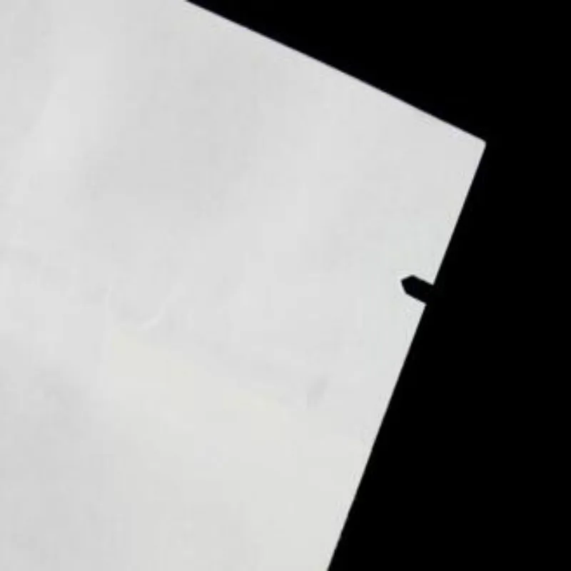 100 шт./лот белая упаковочная сумка с замком на молнии нижней и боковой передней