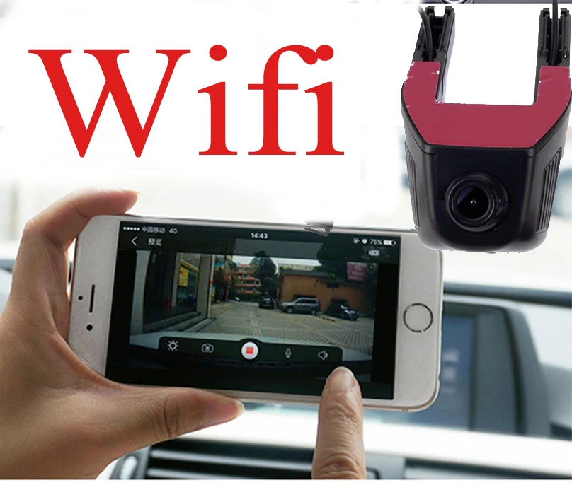 1080P Высокое разрешение WiFi Автомобильный видеорегистратор видеокамера
