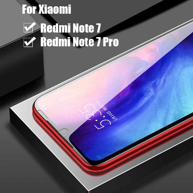 redmi note 7 pro Protective glass on the for Xiaomi tempered screen protector armor xiomi red mi note7 redmi7 cam my film 7pro | Мобильные