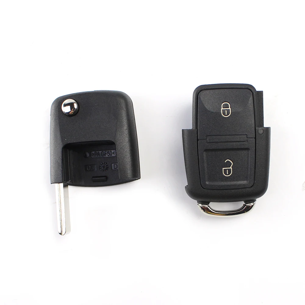 For Volkswagen GOLF Beetle Rabbit Passat Flip Folding Key Fob Shell 2 Button Remote Case Blade New | Автомобили и мотоциклы