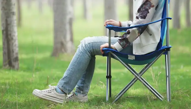 Стул складной для рыбалки переносное пляжное кресло художественное