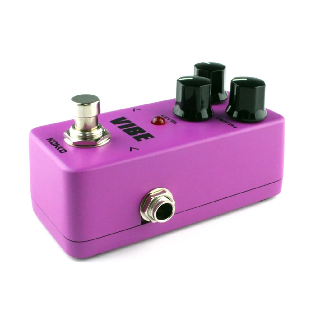MMFC-KOKKO Guitar Mini Effects Pedal Vibe - Analog Rotary Speaker Effect Sound Processor Portable Accessory for and Bas | Спорт и